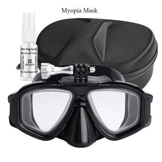 Maschera subacquea 2024 con attacco GoPro e LENTI GRADUATE