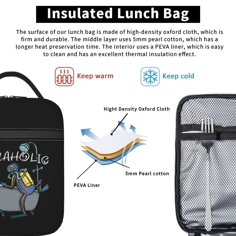 Borsa termica per il pranzo per sub, multifunzione, con isolamento termico.