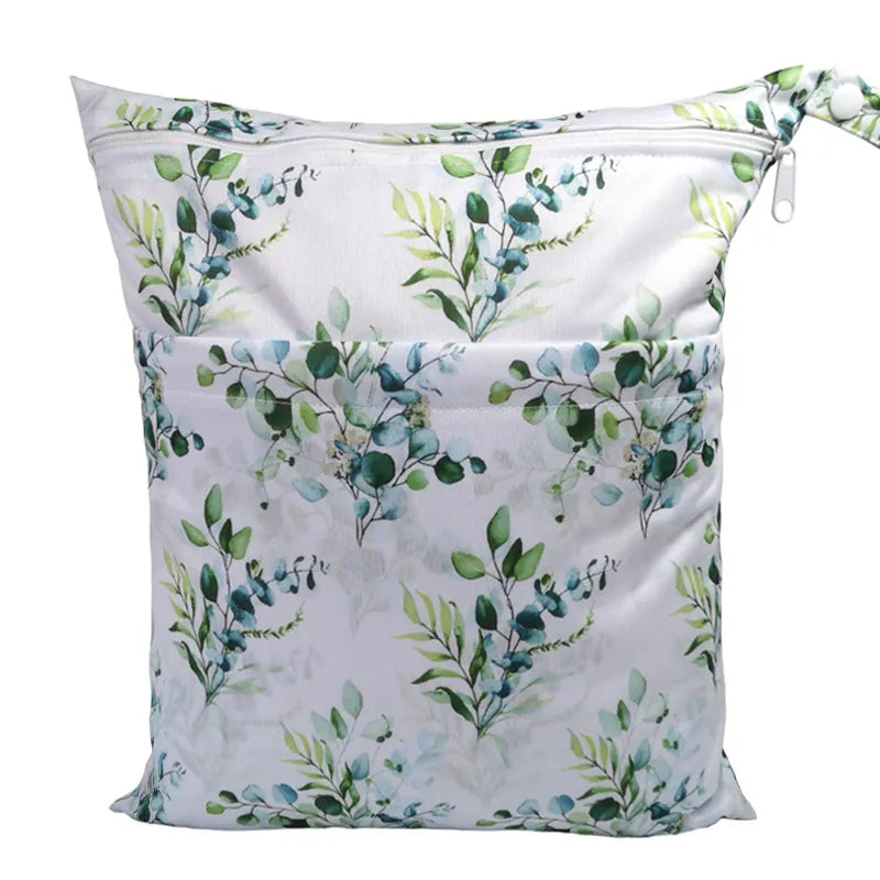 Borsa asciutta e bagnata con due cerniere per pannolini