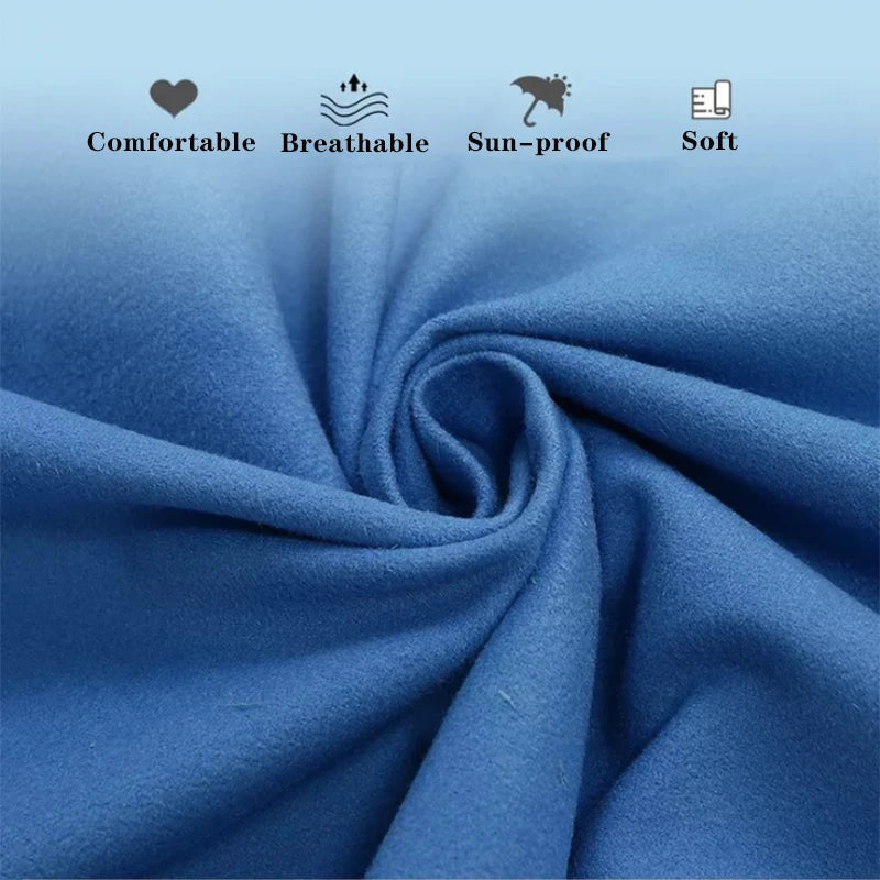 Accappatoio poncho con cappuccio in microfibra con bottoni