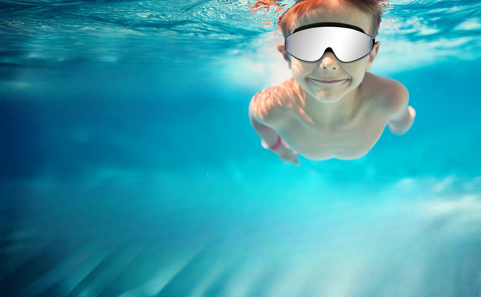 Mascherina da nuoto polarizzata per bambini dai 4 ai 16 anni