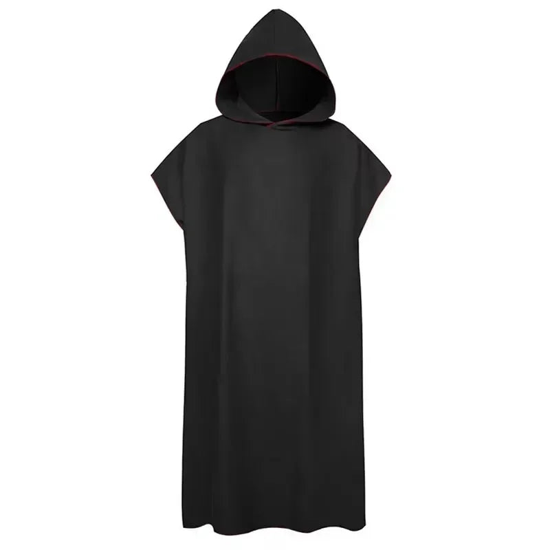 Accappatoio pomncho in microfibra con cappuccio