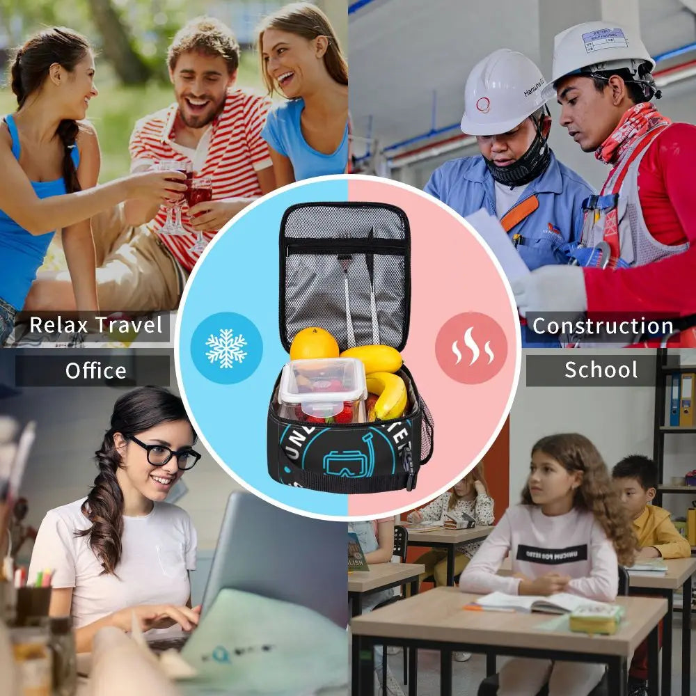 Borsa termica per il pranzo per sub, multifunzione, con isolamento termico.