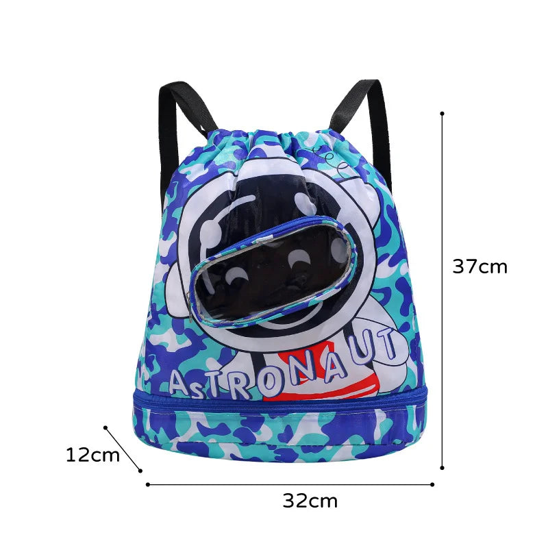 Zaino da nuoto, con separazione asciutto/bagnato