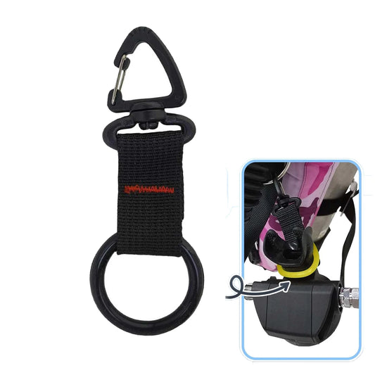 Clip porta erogatore con anello in silicone